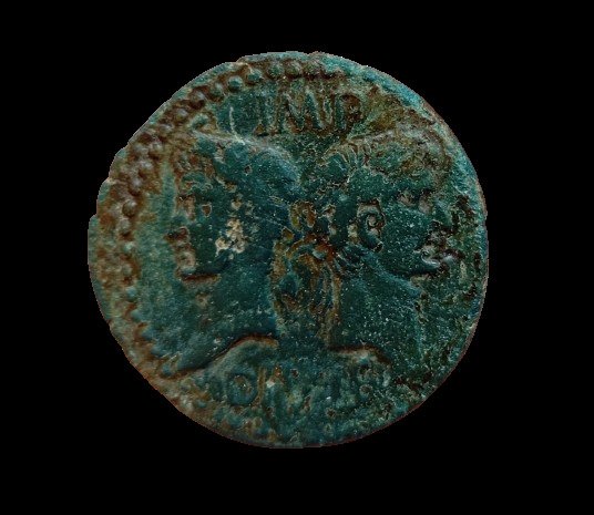 高爾， 內毛蘇斯. 奧古斯都 (27 BC-AD 14). Dupondius con Agrippa #1.1