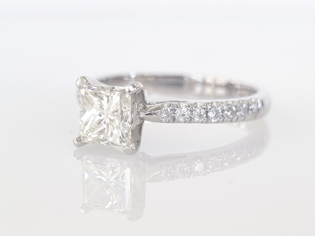 Hvitt gull - Ring - 1.23 ct Diamant #3.1