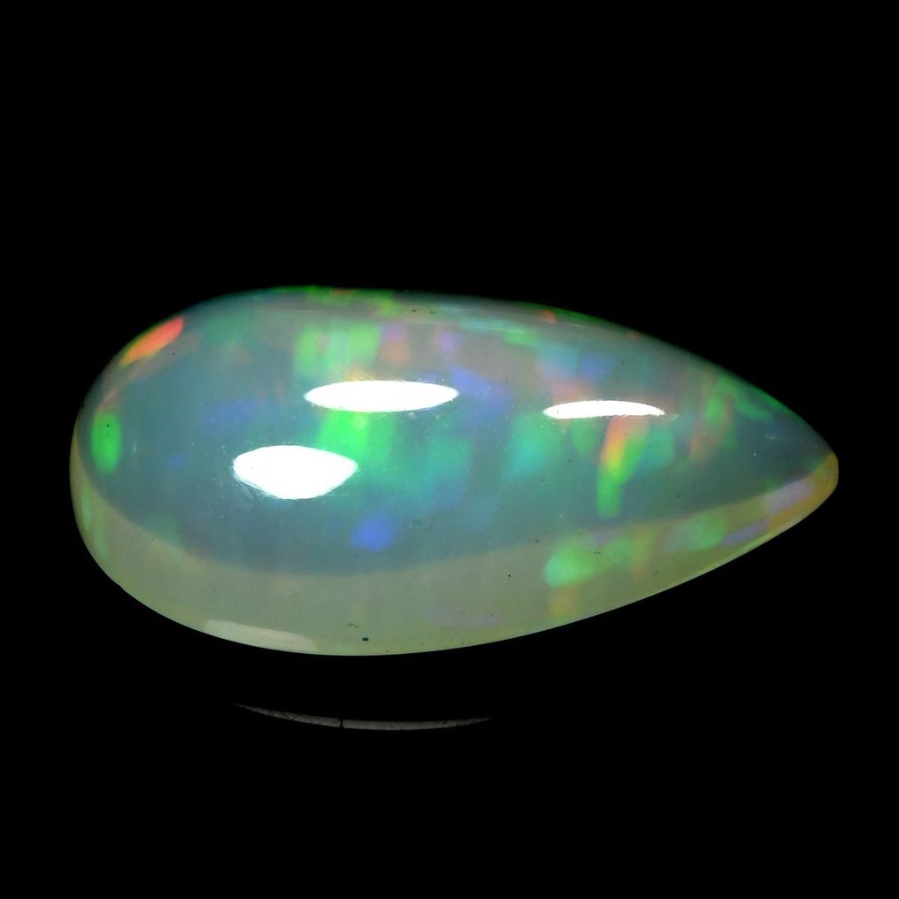 1 pcs [Vaaleankeltainen + värien leikki] Opaali - 8.79 ct #1.2