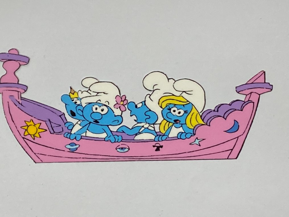 The Smurfs, 1981 - 1 Original Animation Cel, top! #1.1