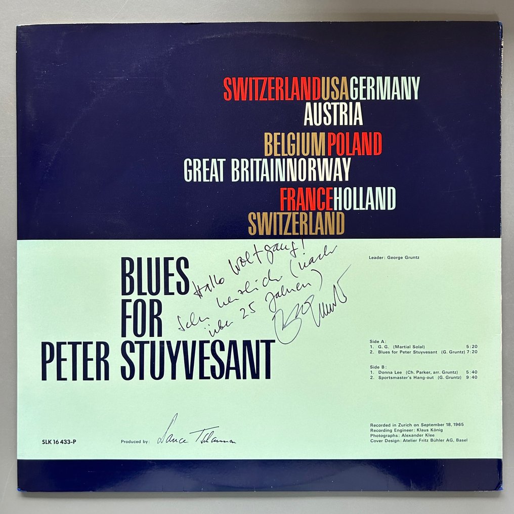 The International PS jazz Orchestra - International PS jazz Orchestra (SIGNED TEST Pressing!!) - Single vinylplade - 1965 #1.2