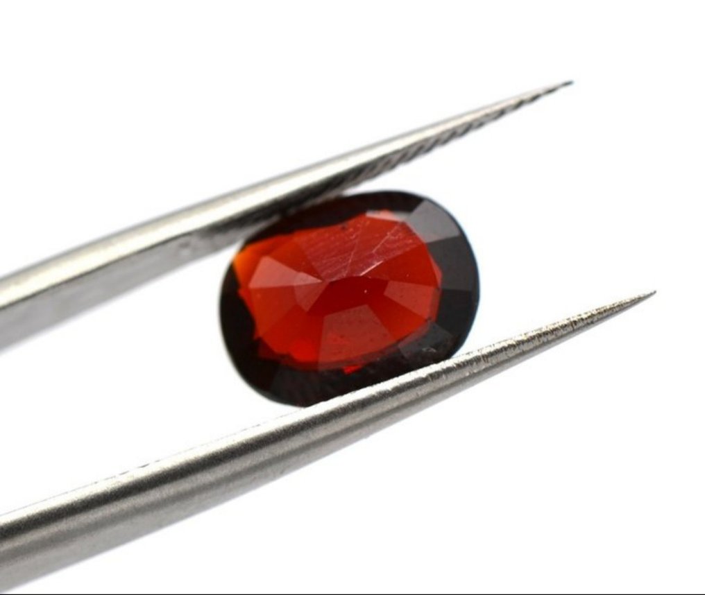 1 pcs  Röd Granater  - 3.27 ct - Antwerp Laboratory for Gemstone Testing (ALGT) #3.2