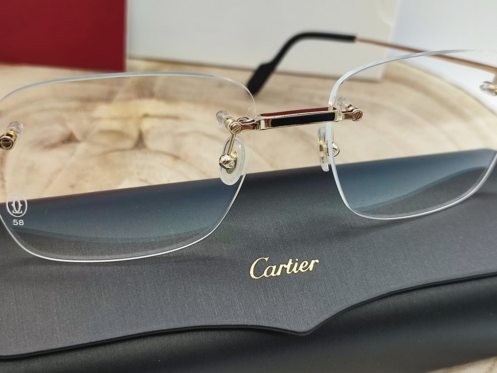 Cartier - Laque Black Gold Planted 18k - Eyeglasses #3.2