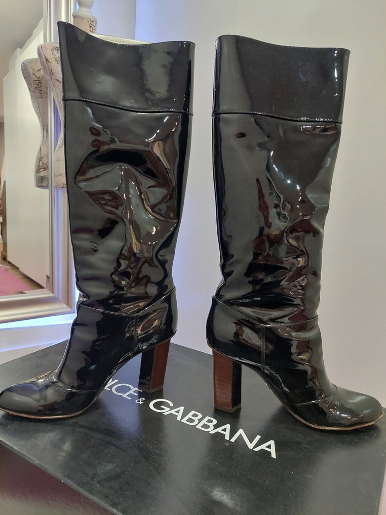 Dolce & Gabbana - Knähöga stövlar - Storlek: Shoes / EU 40 #2.1