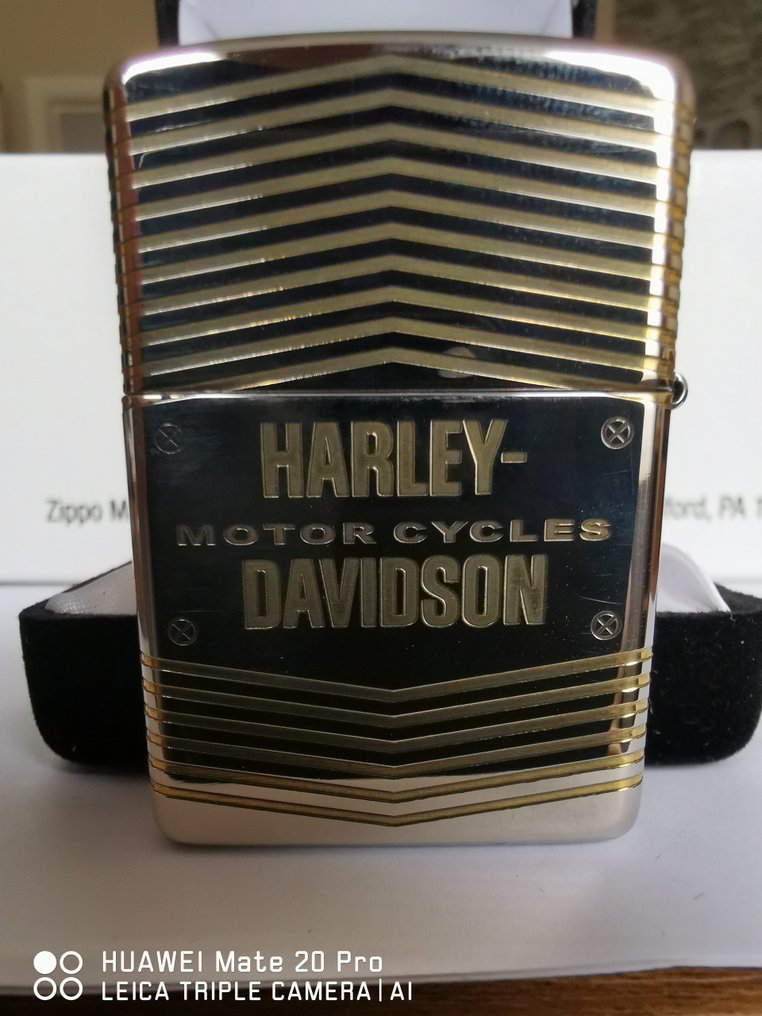 Zippo - 芝宝 - Zippo Limite édition Harley Davidson 2 teintes, chromé et cuivré de 2022 - 口袋打火机 - 抛光铬酸铝 #1.2