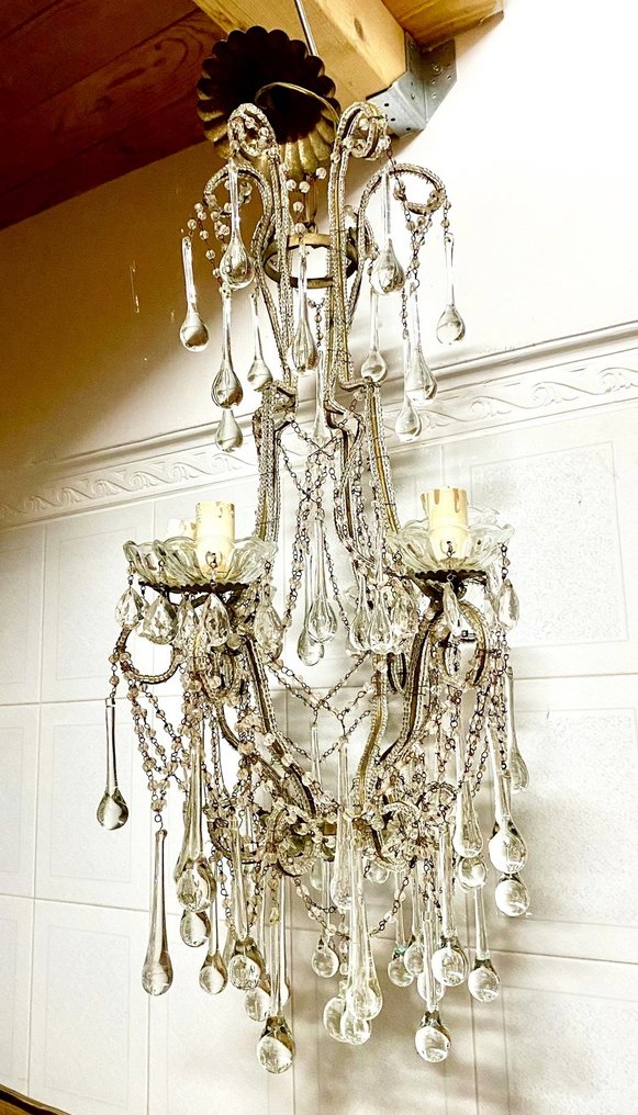 枝形吊燈 - 瑪麗亞特蕾莎 1940 年代水晶 #1.2