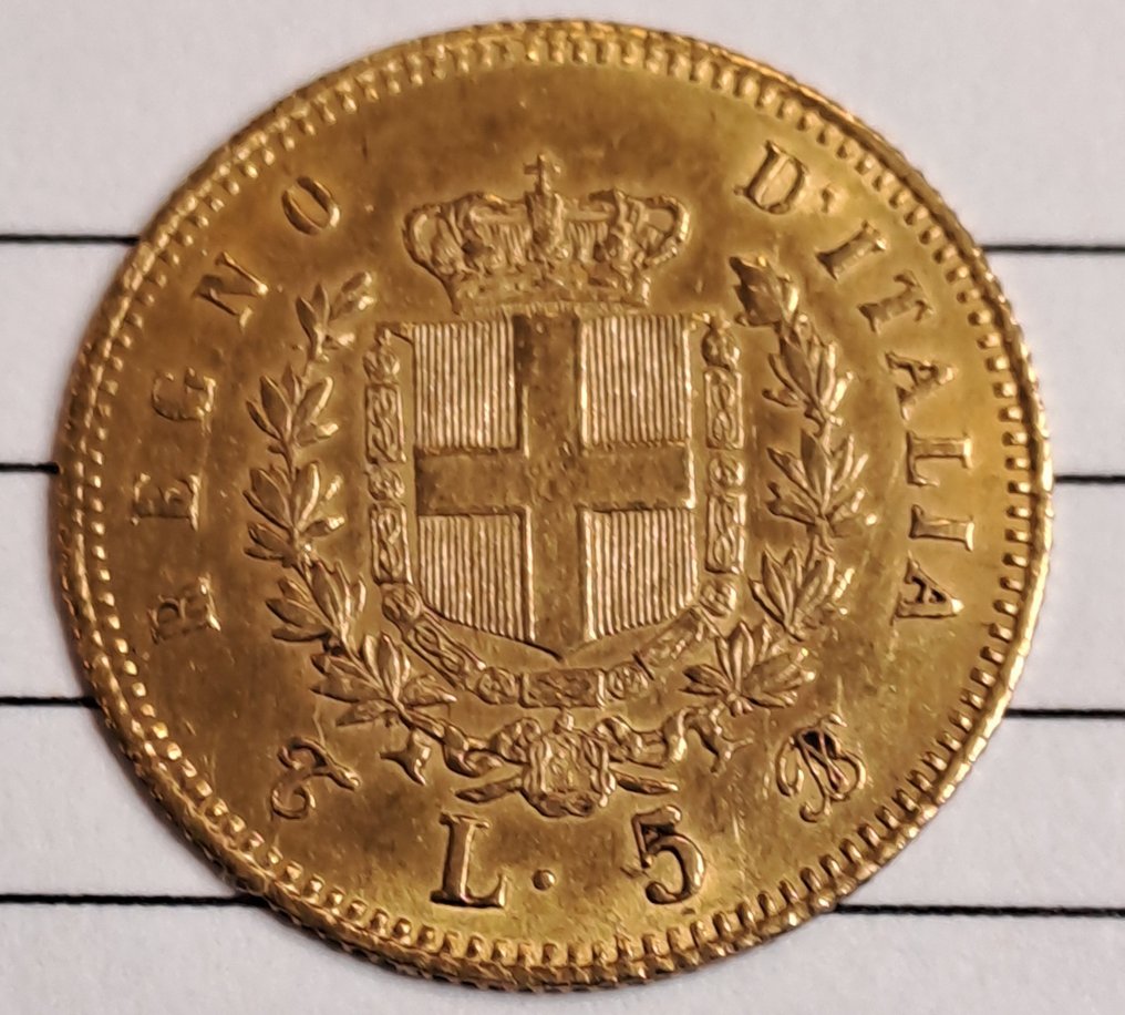 Italien, Königreich Italien. Vittorio Emanuele II. di Savoia (1861-1878). 5 Lire 1863 - Torino #1.2
