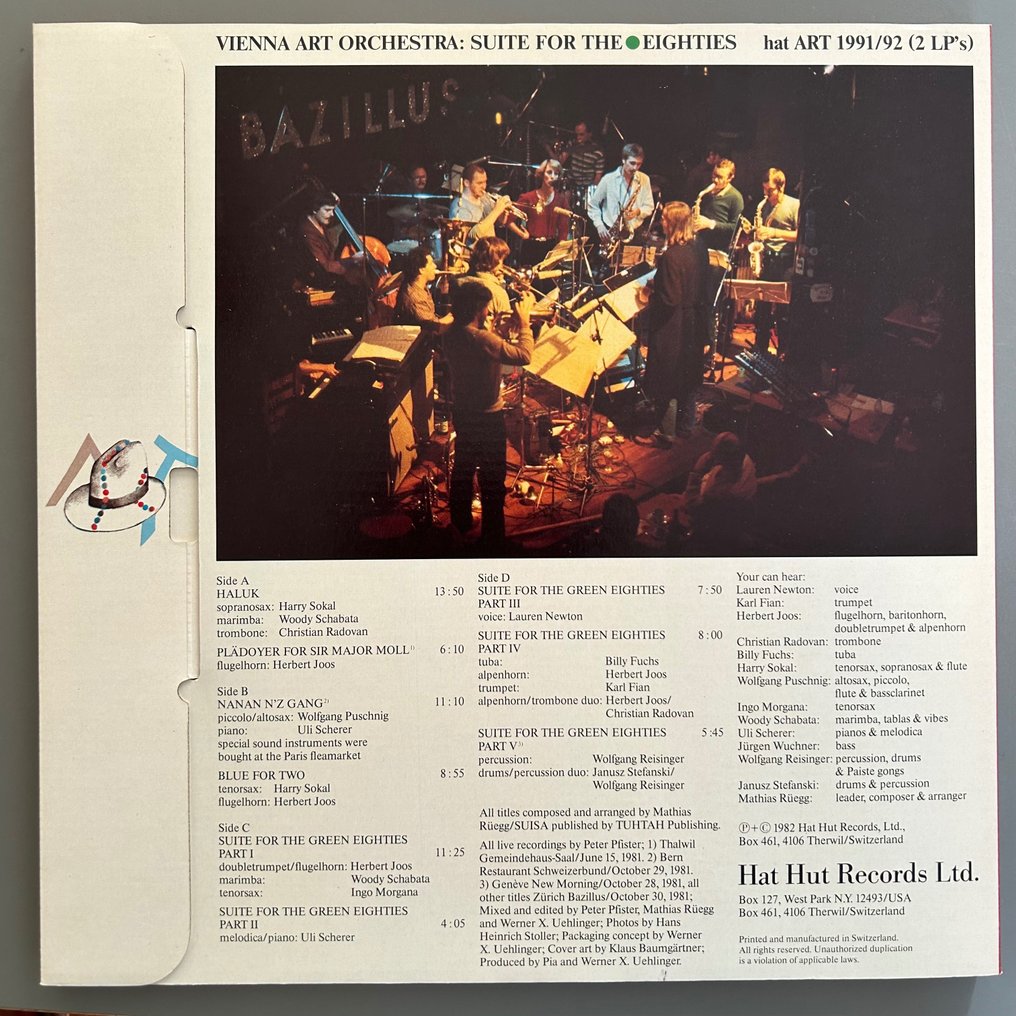 Vienna Art Orchestra - Suite For The Green Eighties (SIGNED 1st press!) - Disco de vinilo único - 1a Edición - 1982 #1.2