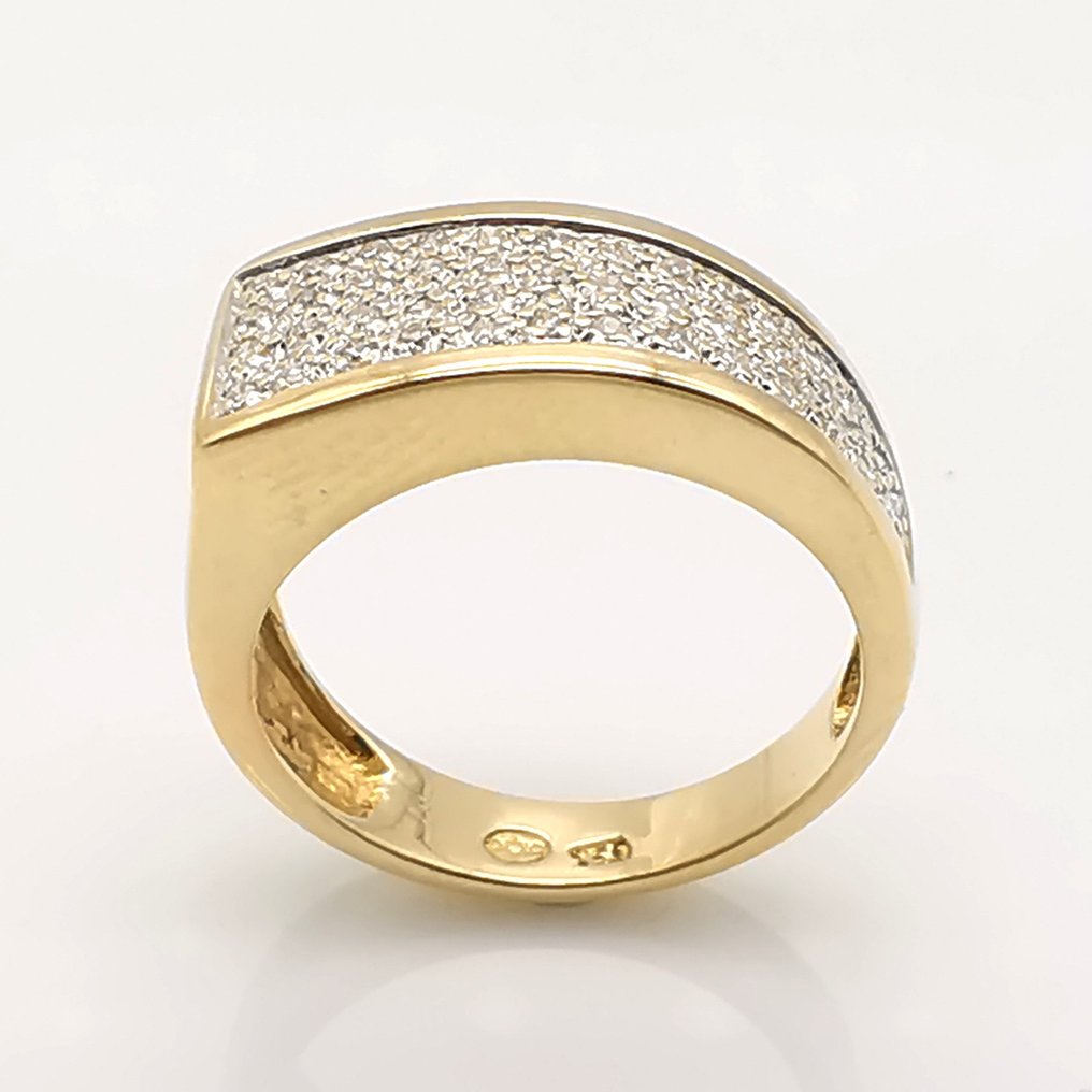 Ring - 18 kt Gelbgold -  0.45 tw. Diamant  #2.1