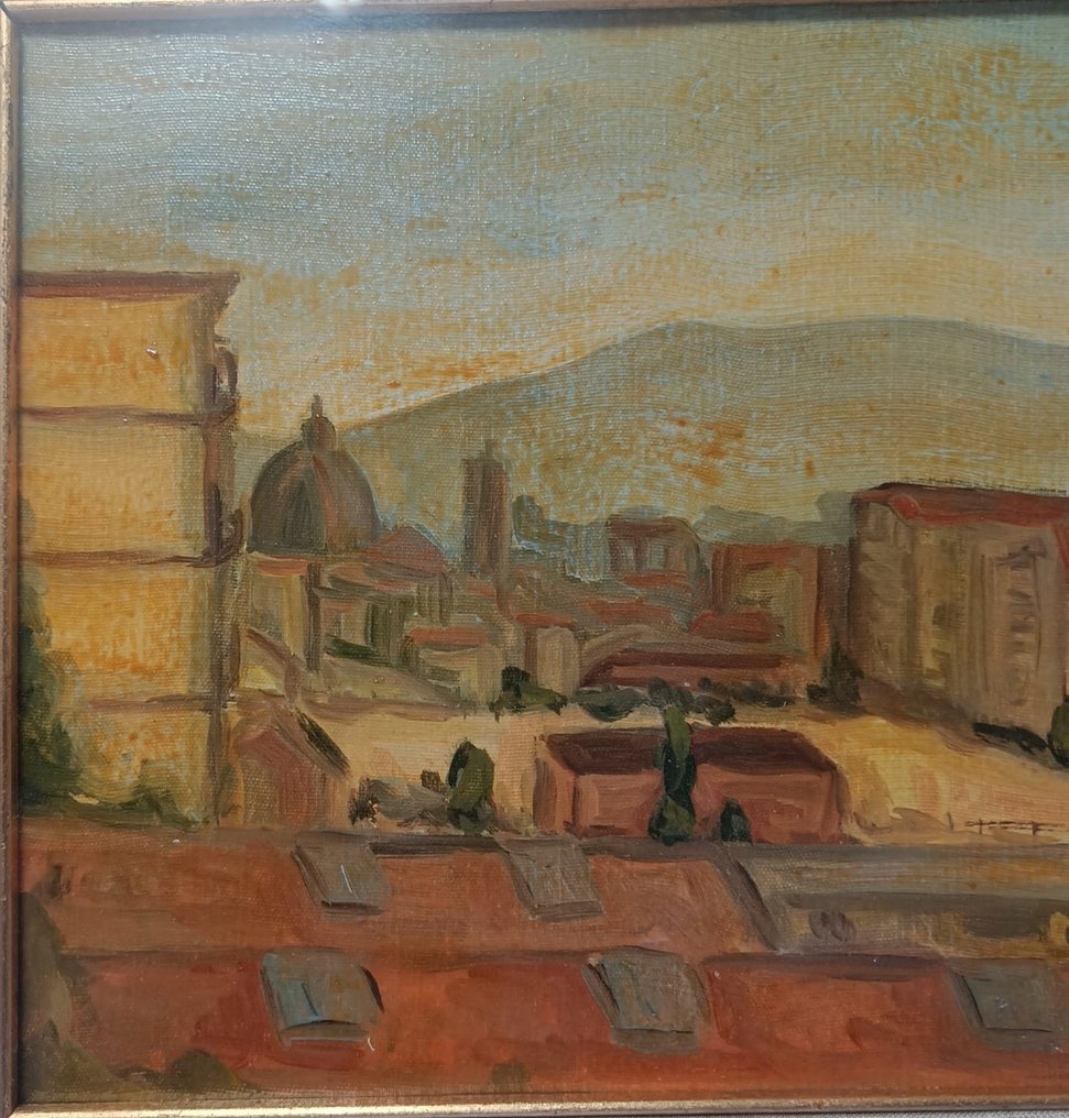 Scuola italiana (XX), firmato Cianfanelli - Panorama di Firenze #3.1