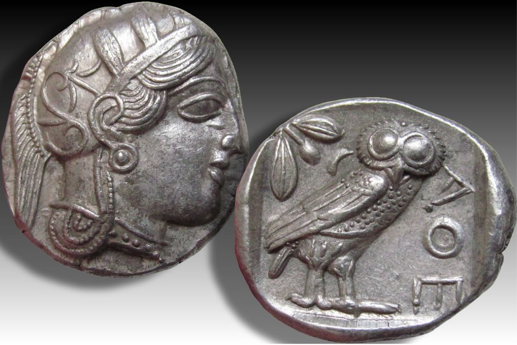 Attika, Aten. Tetradrachm 454-404 B.C. - great example of this iconic coin - #2.1