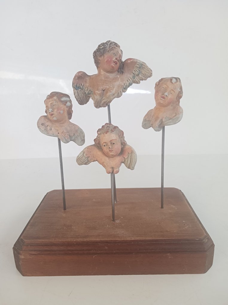Skulptur, Lotto  "Angeli " dell 800 - 4 cm - Fajance #1.2