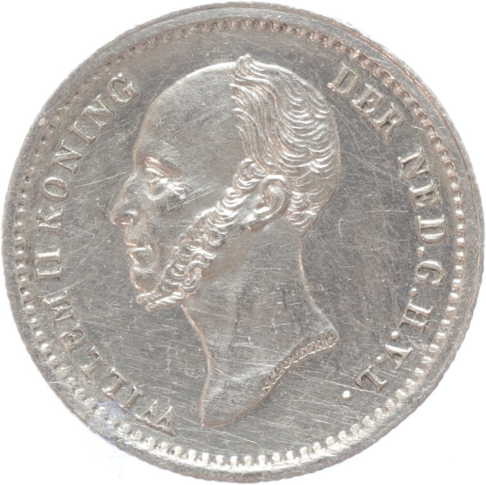 荷蘭. Willem II (1840-1849). 5 Cents 1848 #1.2