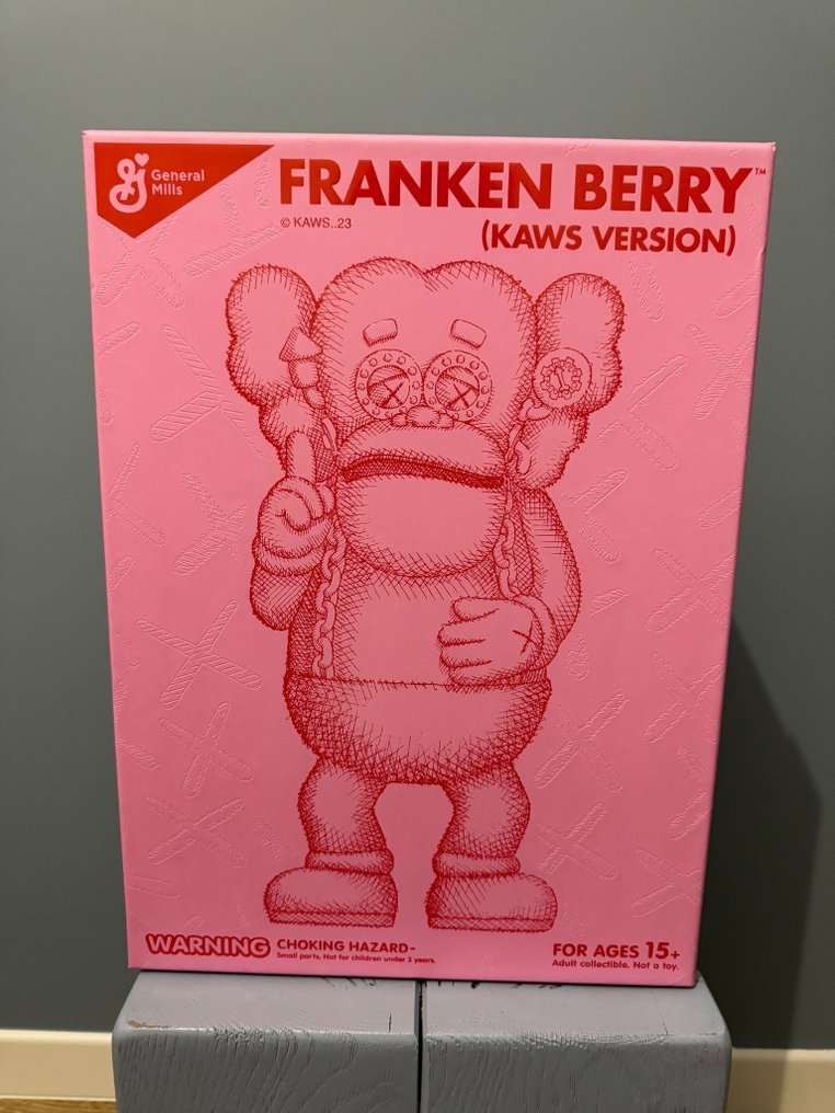 Kaws (1974) - KAWS Cereal Monsters Franken Berry Figure #1.2