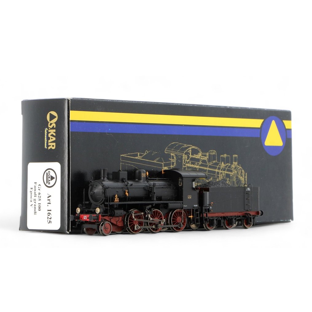 OS.KAR H0轨 - OS1625 - 带煤水车的蒸汽机车 (1) - 组 625 100 部地点 博洛尼亚，第三纪元 - FS #1.2