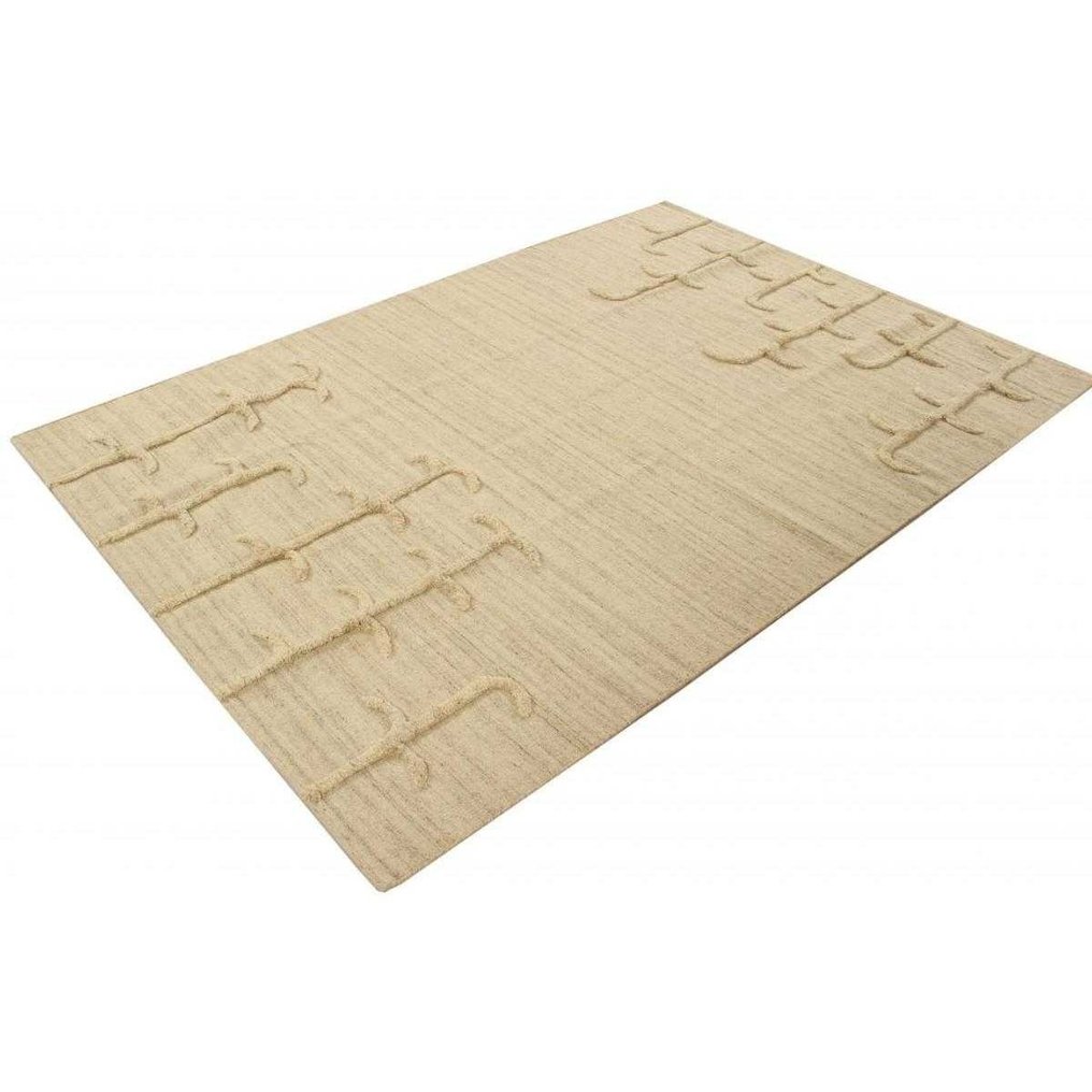 斋浦尔现代基里姆 - 凯利姆平织地毯 - 201 cm - 140 cm #3.2