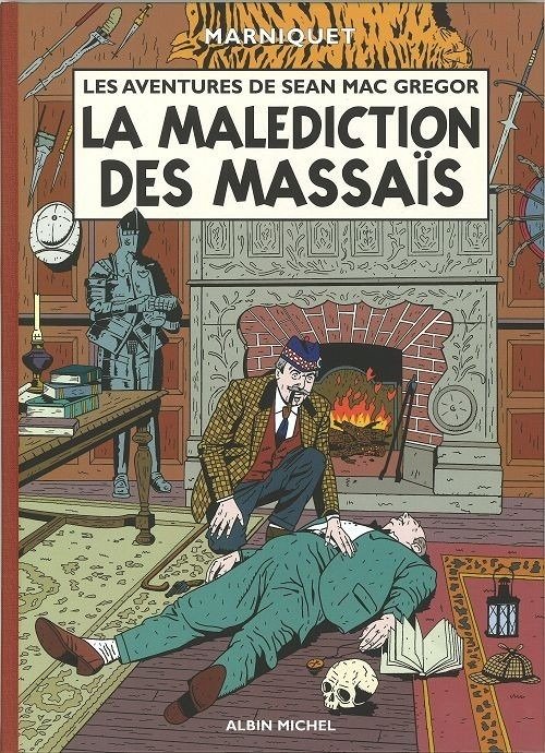 Marniquet, Frédéric - 1 Original drawing - Sean Mac Gregor T1 - La Malédiction des Massaïs - Pages de garde - 2003 #2.1