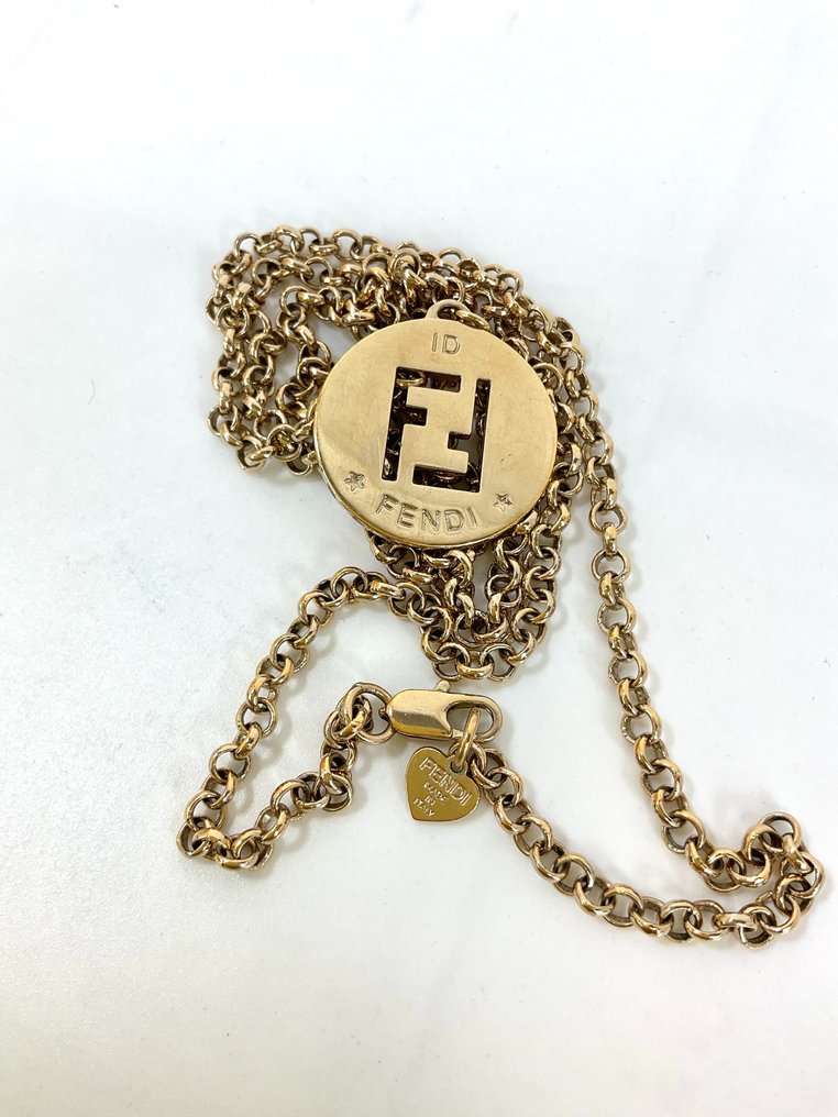 Fendi - Gold-plated, Metall - Halsband med hänge #2.2