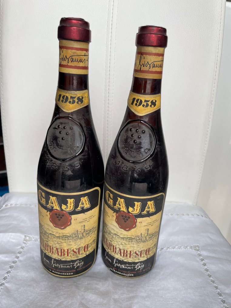 1958 Gaja - Barbaresco - 2 Flasker (0,72 L) #1.1