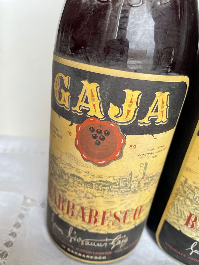 1958 Gaja - Barbaresco - 2 Flasker (0,72 L) #2.1