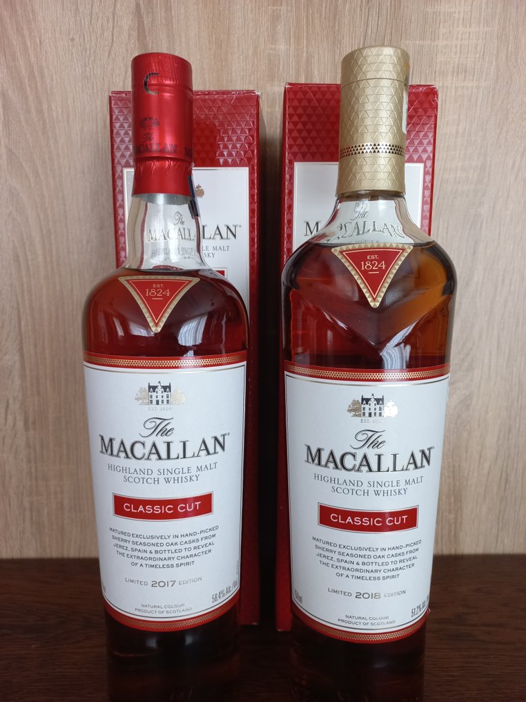 Macallan - Classic Cut 2017 & 2018 - US Import - Original bottling  - 750ml - 2 bottiglie #1.1