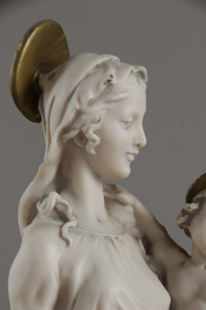 Statuette, Wondermooie Maria met Kind - 33 cm - Harpiks #1.2
