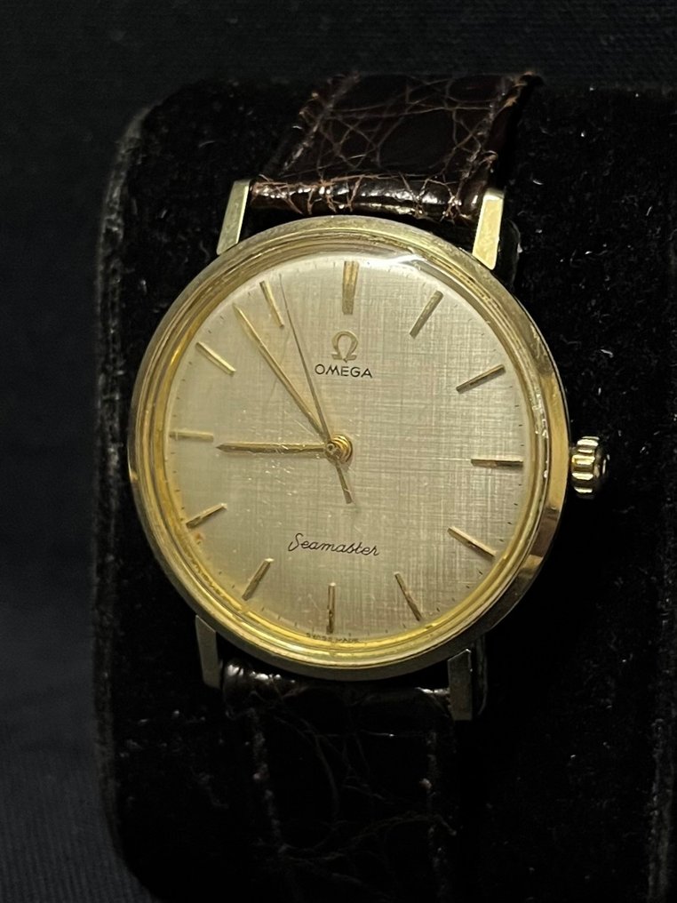 Omega - Seamaster - gold capped 14735-1SC - Linen dial - Uniszex - 1960-1969 #1.2