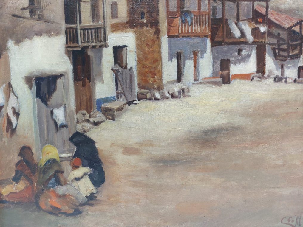 C. Coll (XIX-XX) - Escena costumbrista en La Alberca (Salamanca) #2.1