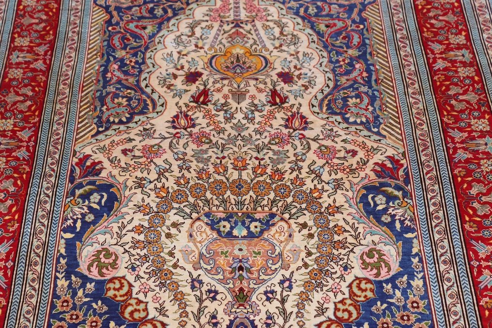 Silk Hereke Signed Carpet with Mural Design - Puro lusso ~1 milione. Nodi/m² - Tappeto - 148 cm - 97 cm #2.1