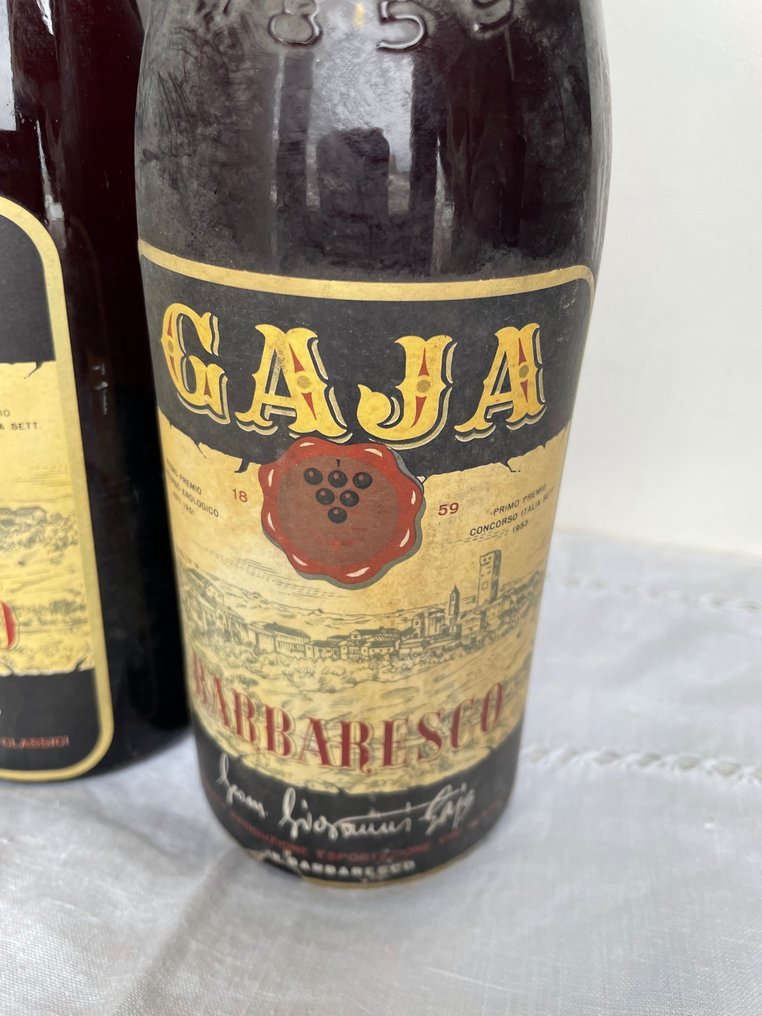 1958 Gaja - Barbaresco - 2 Flasker (0,72 L) #1.2