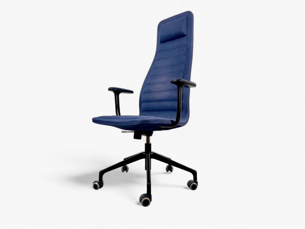 Cappellini - Jasper Morrison - Chaise de bureau - Chaise de bureau haute Lotus - Acier, poussière #1.1