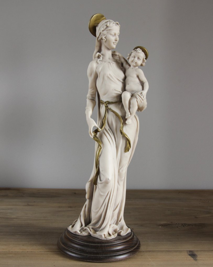 Statuette, Wondermooie Maria met Kind - 33 cm - Harpiks #1.1