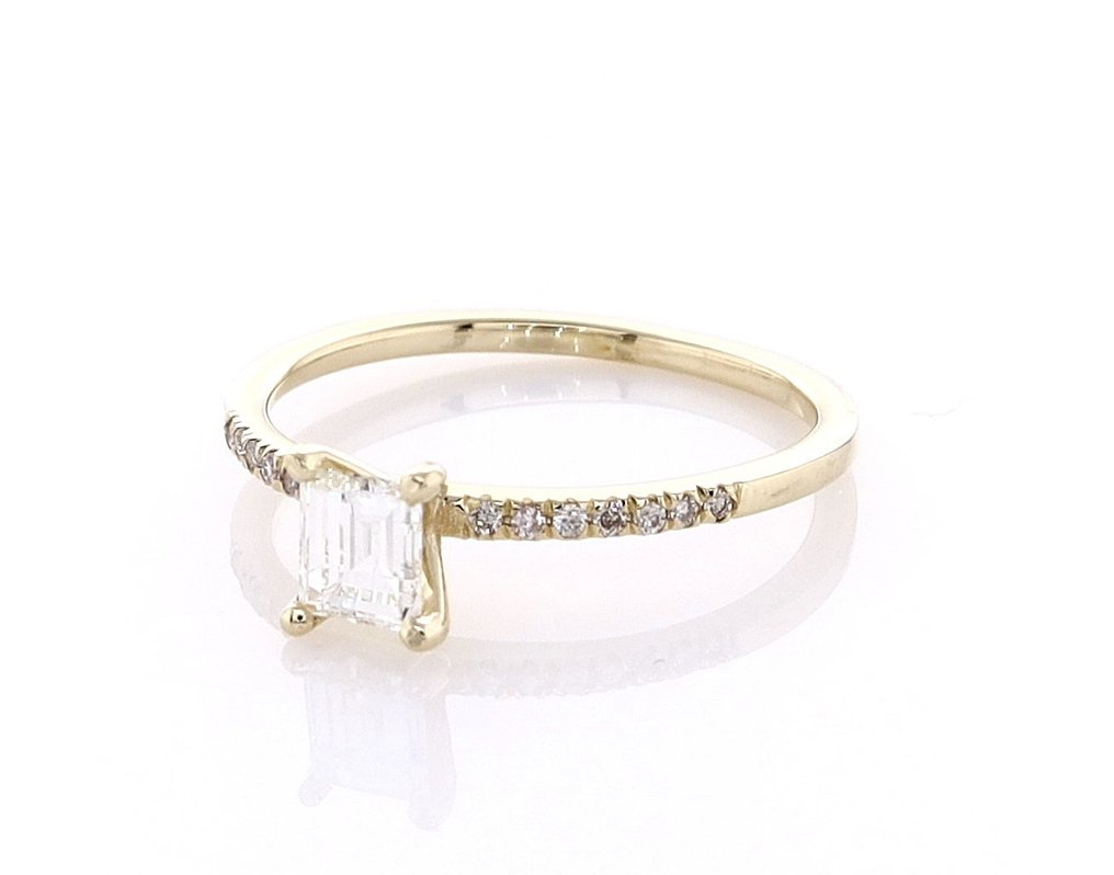 Ring - 14 kt Gelbgold -  0.44ct. tw. Diamant  (Natürlich) - Diamant #2.1