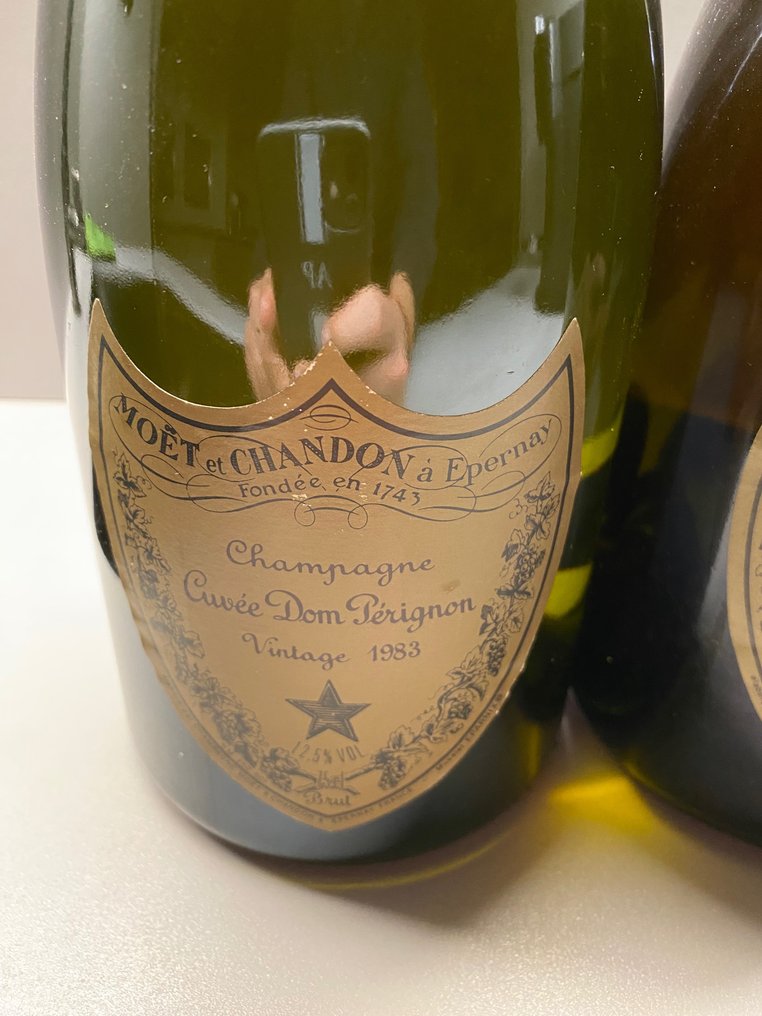 1983 Dom Pérignon - Champagne Brut - 2 Bottiglie (0,75 L) #1.2