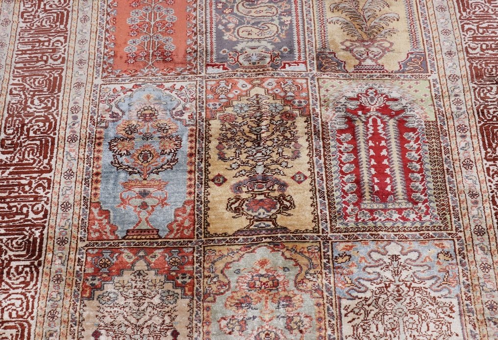 Silk Hereke Susler Hali Carpet with 12/12 1,44Mio. Knots/m² - Autentica opera d'arte turca - Tappeto - 126 cm - 85 cm #2.1