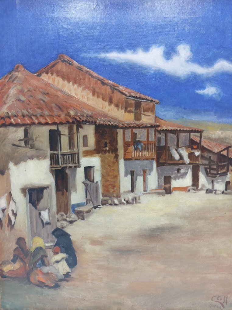 C. Coll (XIX-XX) - Escena costumbrista en La Alberca (Salamanca) #1.1