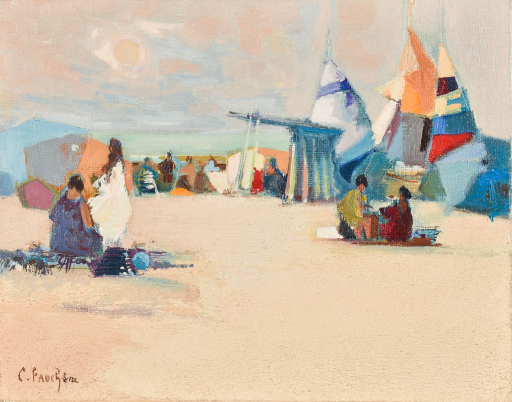 Claude Fauchere (1936-2019) - La plage #1.1