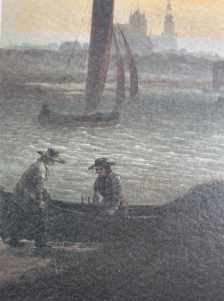 Caspar David Friedrich - Der Greifswalder Hafen - Artprint on Hammered Cardboard - 40 x 30 cm #3.2