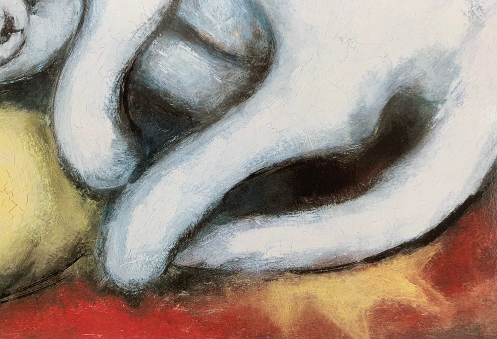 Franz Marc (1880-1916) - Cat on yellow pillow - Artprint - 50 x 40 cm #3.2