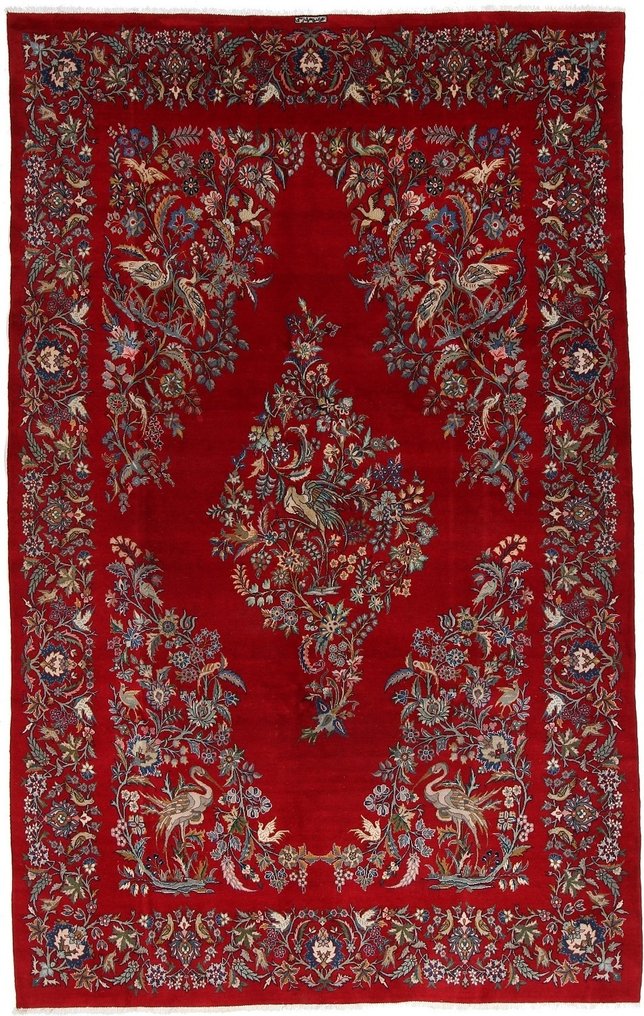 Eredeti, félig antik kashani gyapjúszőnyeg – finom gyapjú - Szőnyeg - 332 cm - 207 cm #1.1