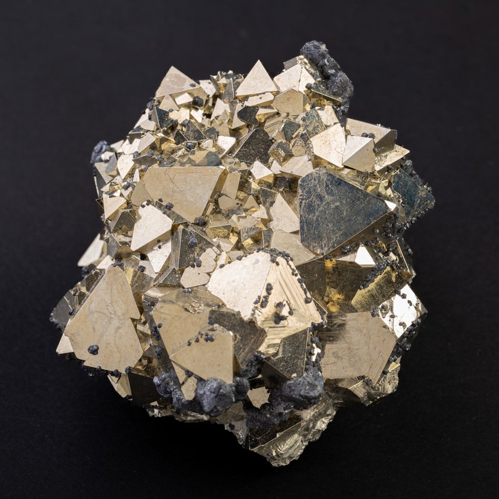 秘鲁黄铁矿的八面体之美。 水晶矩晶体 - 高度: 83 mm - 宽度: 80 mm- 640 g #2.1