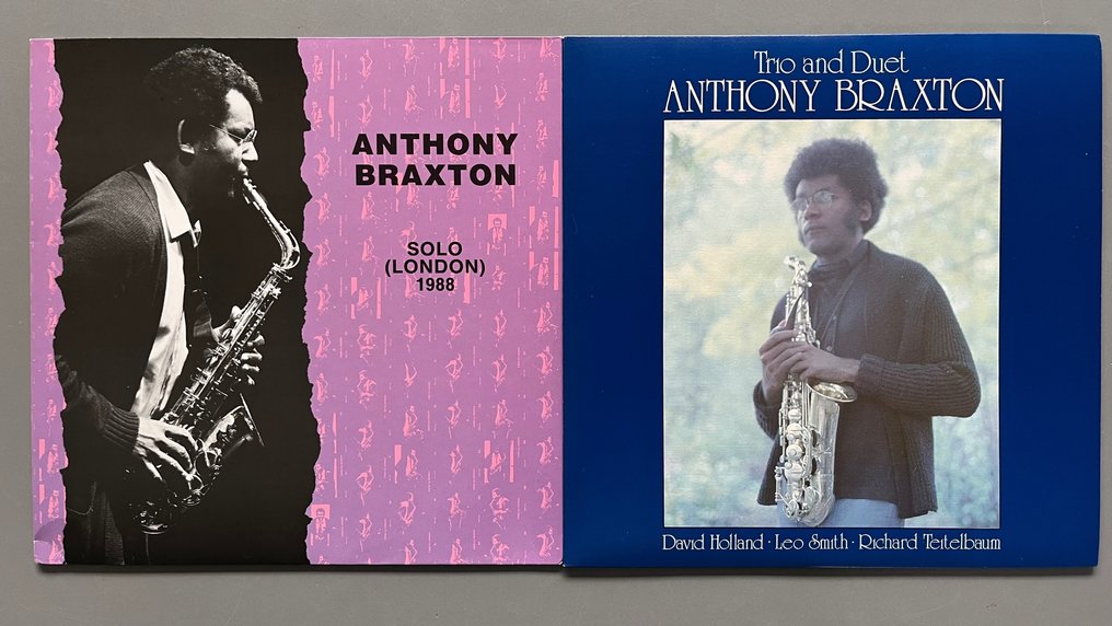 Anthony Braxton - Solo London 1988 & Trio and Duet (both 1st pressing, 1 album signed) - Diverse Titel - LP-Alben (mehrere Objekte) - Erstpressung - 1974 #1.1