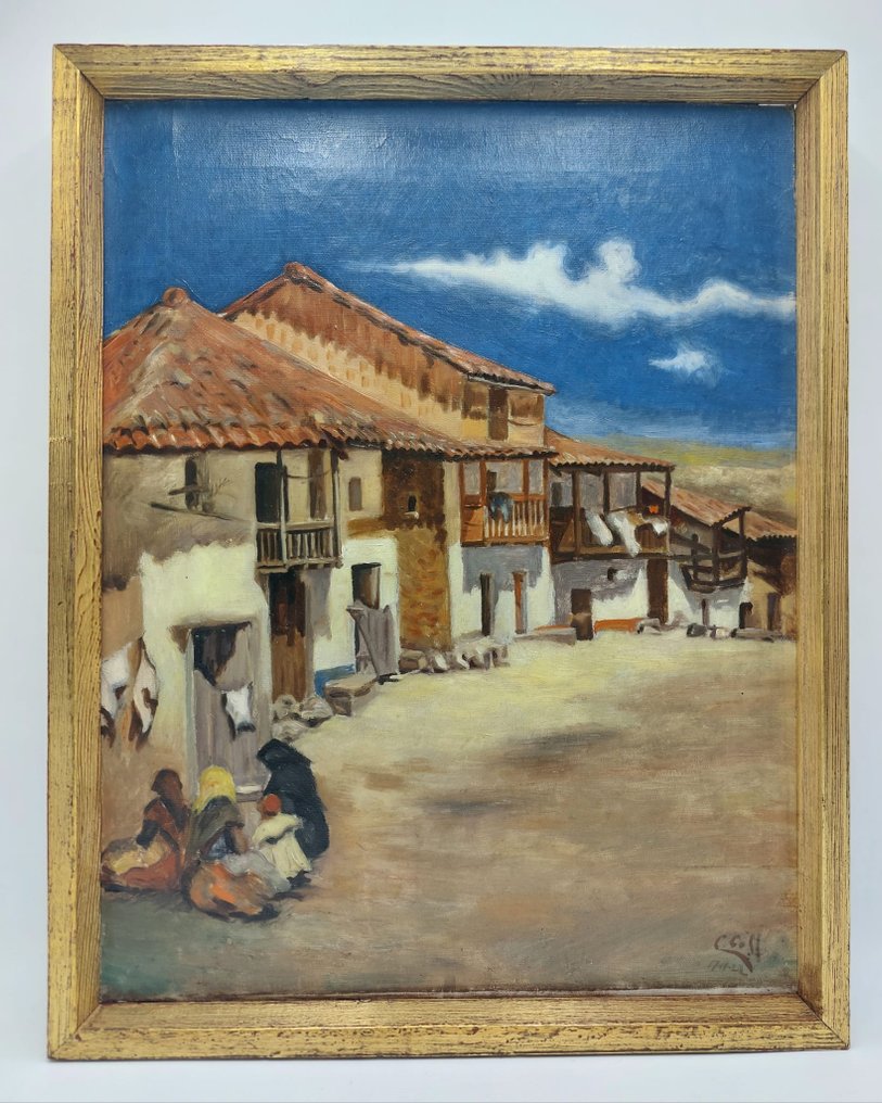 C. Coll (XIX-XX) - Escena costumbrista en La Alberca (Salamanca) #1.2