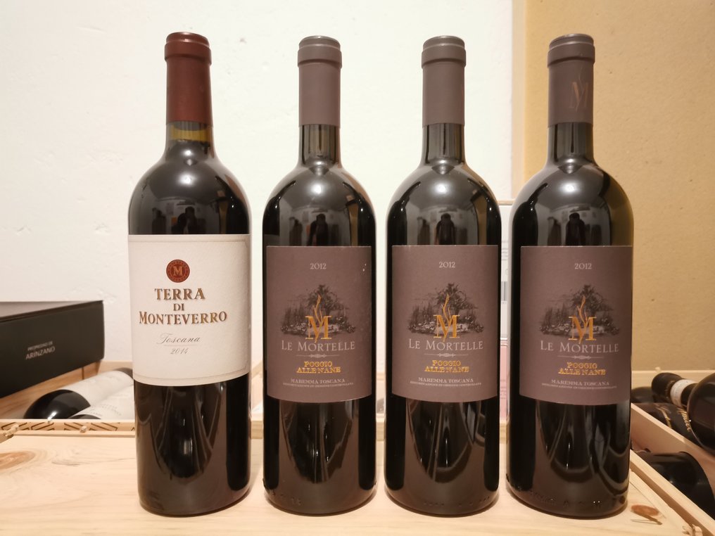 2012 x3 Le Mortelle Poggio alle Nane & 2014 Terra di Monteverro - 超级托斯卡纳 - 4 Bottles (0.75L) #1.1