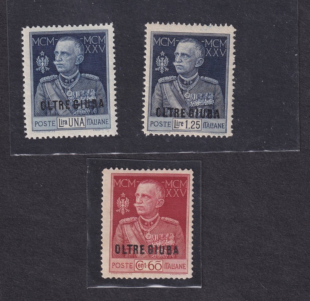 意大利朱巴兰殖民地 1925 - King's Jubilee - 缺口 13 1/2 全新全新全新邮票 #1.1
