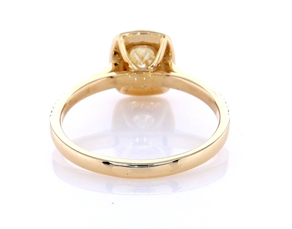 Ring - 14 karat Gull -  1.23 tw. Diamant  (Naturlig) - Diamant #2.1