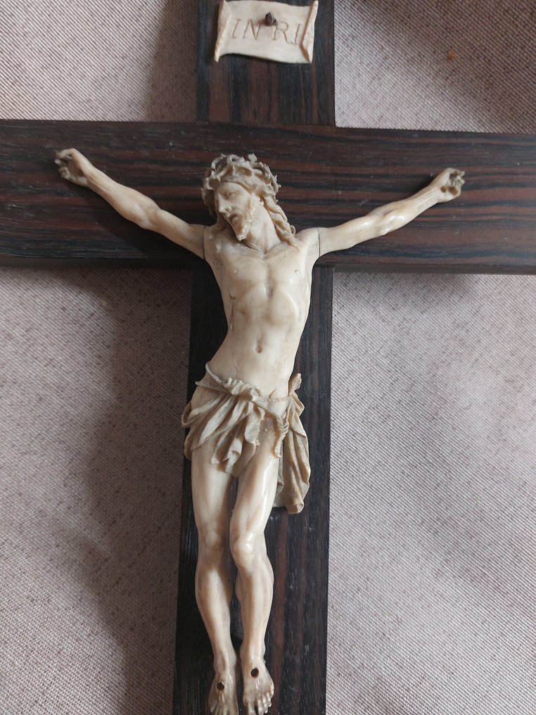 Sculpture, Cristo avorio - 35 cm - Ivoire #1.1