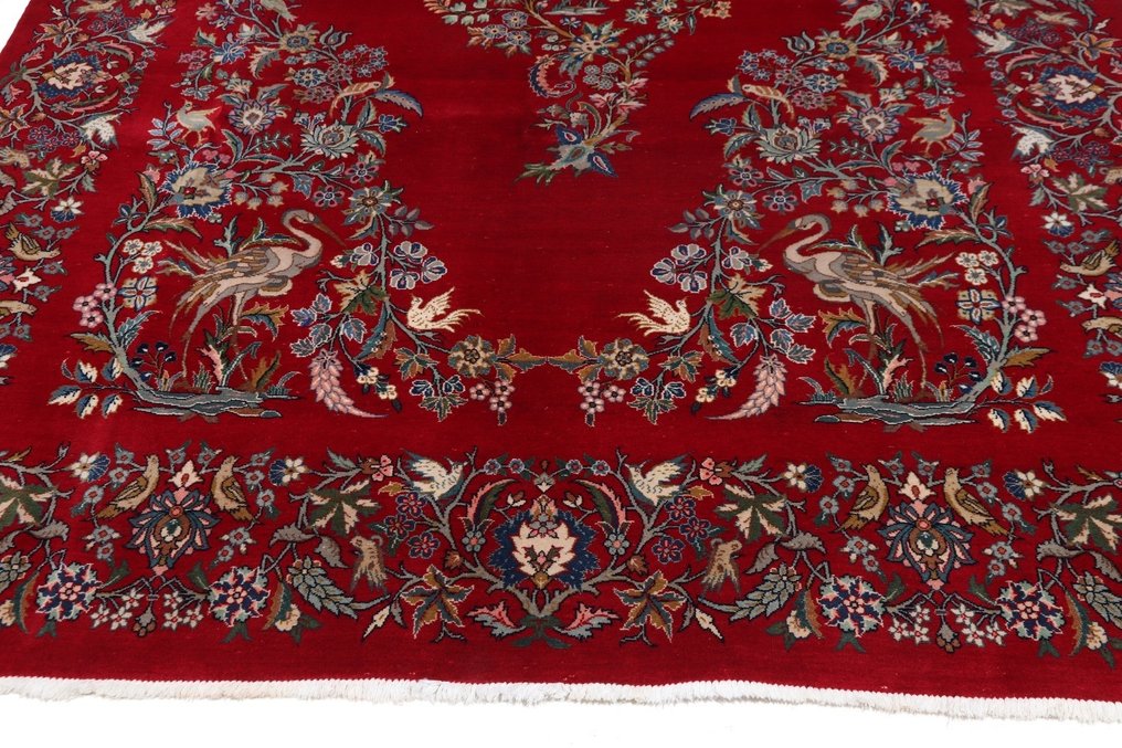 Eredeti, félig antik kashani gyapjúszőnyeg – finom gyapjú - Szőnyeg - 332 cm - 207 cm #3.1