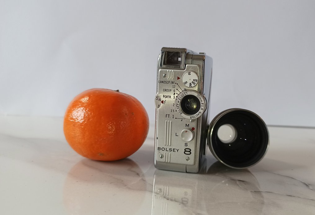 Bolsey 8 Movie-Camera+ Tele Lens 2X Filmkamera #2.3