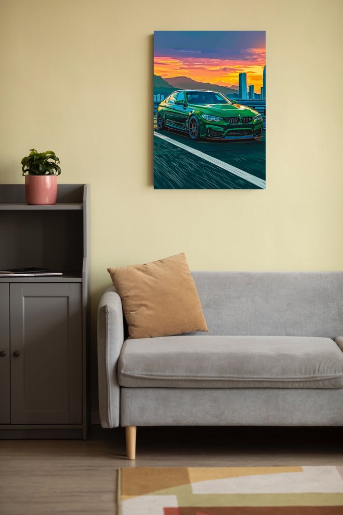 Tableau/œuvre d'art avec certificat d'authenticité - SDIMART 1996 - BMW M3 F80 (2018) Miami Speedway WITH COA - 2024 #4.3